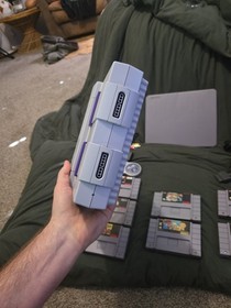 SNES Console Lot *Pad/2 Controllers/7 Games/Hook Ups/Book* EX *WORKS VERY CLEAN 