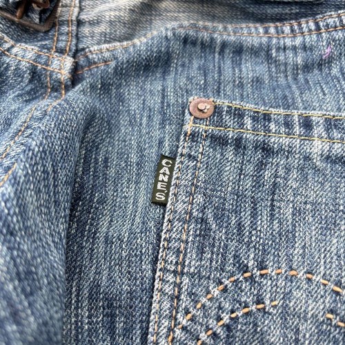 Archive Vintage Indigo Sugar Cane Edo Denim Jeans acheter XL LL Distressed