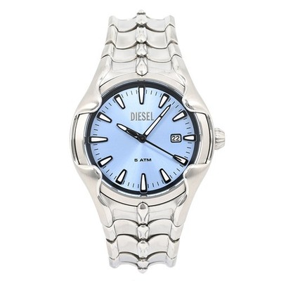 DIESEL 腕時計 Dz2200 DIESEL DZ-2200 Quartz Analog Watch Blue Silver Bold Design