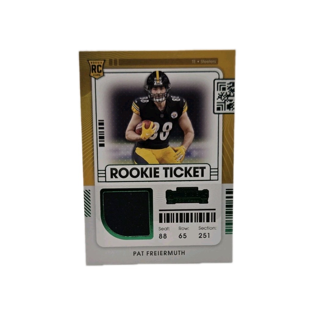 2021 Panini Contenders - Rookie Ticket Swatches Pat Freiermuth #RTS-PFR MEM