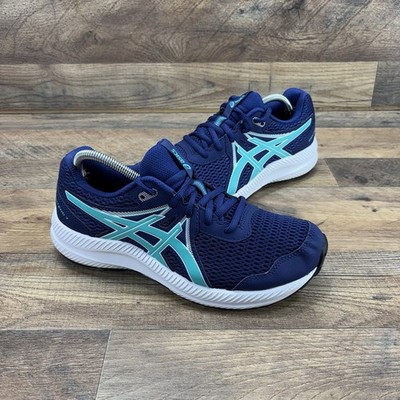 ASICS Gel-Contend 7 Running Shoes Women's  Size 6 Midnight/Soothing Sea NWT