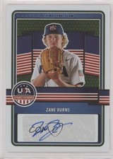 2023 Panini USA Baseball Stars & Stripes Holo /100 Zane Burns #15U-ZB Auto 00jz
