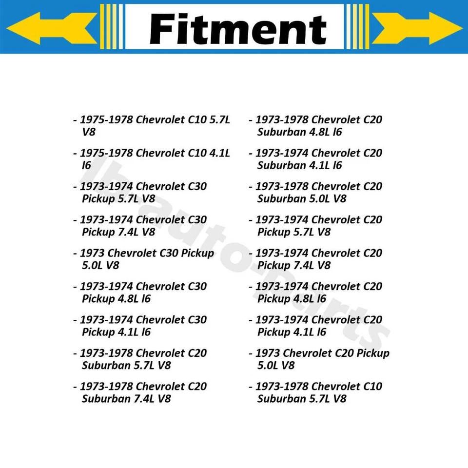 前刹车软管线 2 件 适用于雪佛兰 P10 1975 - 1978 雪佛兰 P20 1975 - 1978 — 第 3/4 张图片