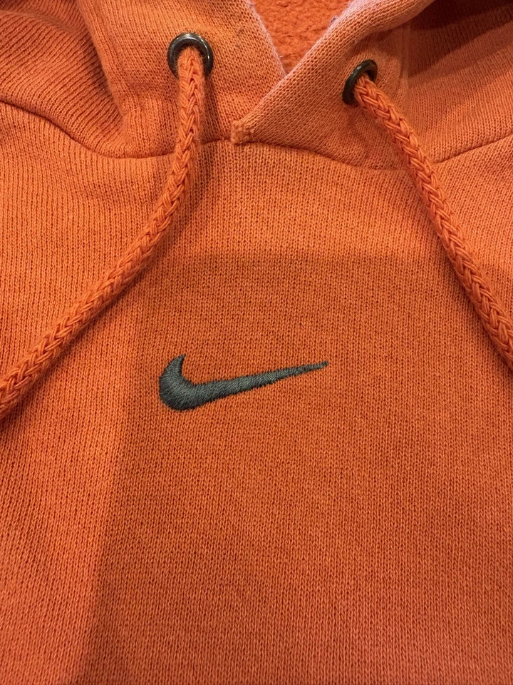 Vintage Early 2000’s Nike Sweatshirt Hoodie Rare Orange Color Adult XL - Image 3 of 4