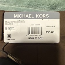 NWT Michael Kors 30WX 30L Light Brown Pants
