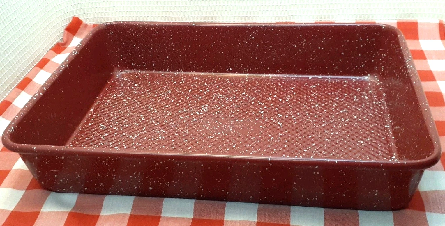 David Burke Gourmet Pro Red Speckled Baking Pan - Rare Hard To Find Color