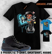 Shirt To Match AJ 11 Gamma Blue 2025 Sneaker Matching Tee Got Em Betty T-Shirt