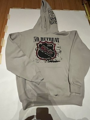 No Retreat MBHC NHL Emblem Back Hit Hood Hit Hoodie Large Beatdown