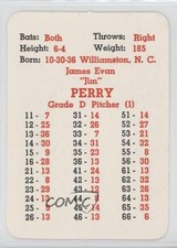 1964 APBA Baseball 1963 Season Jim Perry fm0