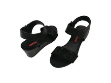 WEEKEND BY MAX MARA Damen Sandaletten Sandalen Schuhe Keilabsatz Schwarz Gr 37💕