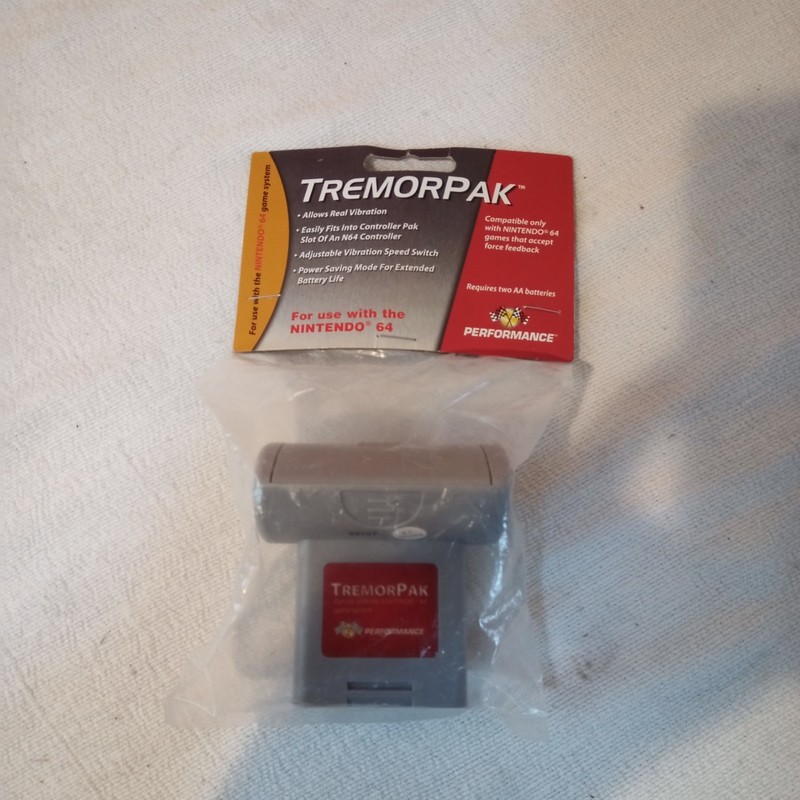 Nintendo 64 N64 Rumble Tremor Pak Controller BRAND NEW in Packaging Rare