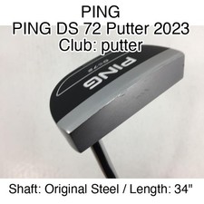 PING PING DS 72 Putter 2023 putter Putter 34" Original Steel Right-Handed