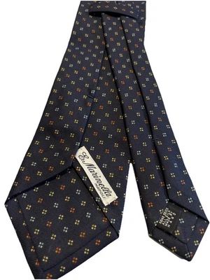 E. MARINELLA SILK SILK TIE NECKTIE TIE MADE IN ITALY VINTAGE SELF TIPPED - Bild 1 von 4