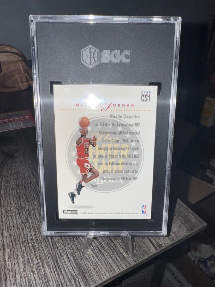 Skybox Premium #CS1 1993-94 Michael Jordan escenario central SGC 9 como nuevo vintage 🔥 Foto 3 de 4