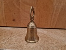 TISCHGLOCKE HANDGLOCKE WEIHNACHTSGLOCKE MESSING Essenszeit 3,3cm 7cm 39,3gr.