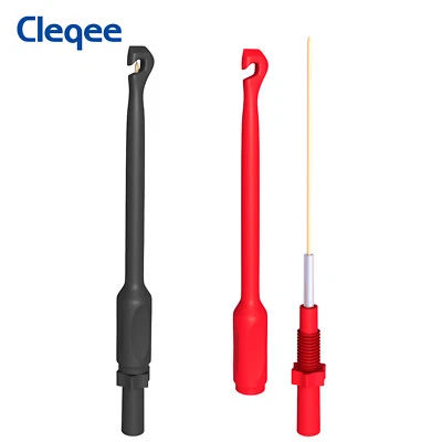 CLEQEE Automotive Wire Piercing Probes 2PCS Puncture Probe Pins for 4mm Banana Plug