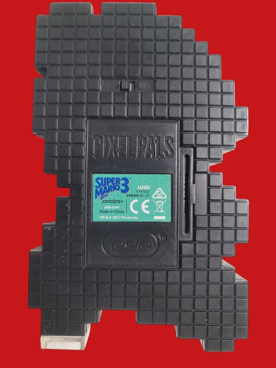 Super Mario Bros 3 Luigi Pixel Pals Light-Up Collectible - Works