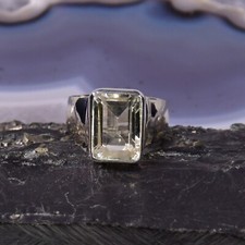 Bergkristall Ring, 925er Silber, Edelsteinring (23812), Edelsteinschmuck