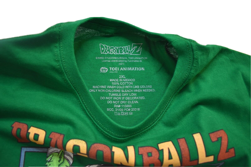 Dragon Ball Z Youth Boys Goku, Vegeta Anime Green Shirt New 2XL(18) - Picture 3 of 5