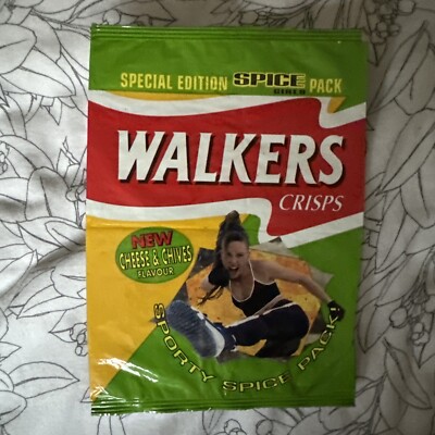 RARE! Spice Girls Walkers Crisps Bag (Empty) Melanie C Mel C Cheese & Chive 27g