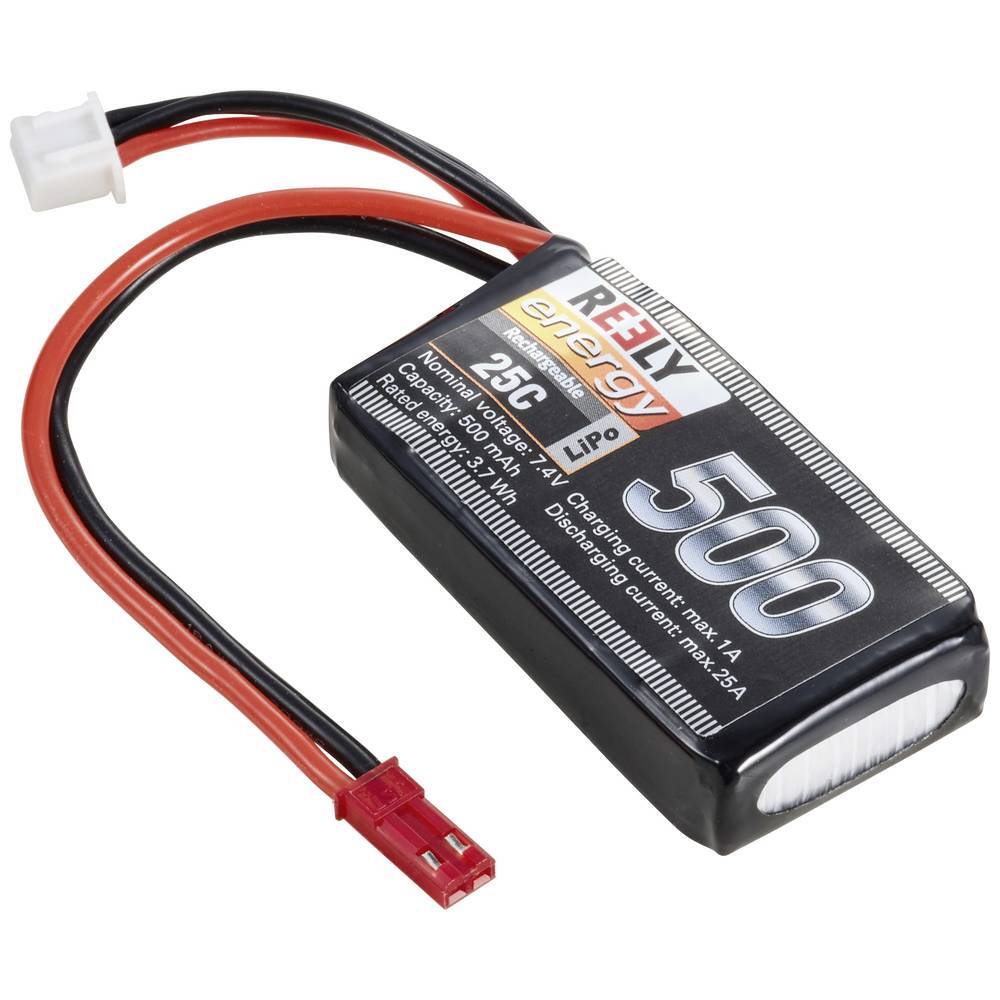 Reely Modellbau-Akkupack (LiPo) 7.4 V 500 mAh Zellen-Zahl: 2 25 C Softcase BEC