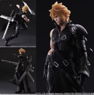 Play Arts Kai Final Fantasy VII Cloud Strife Toy PVC Action Figure Gift Boxed