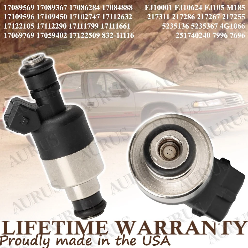 x1 OEM AURUS NEW Fuel Injector for 1989-1993 Oldsmobile Cutlass Cruiser 3.3L V6 - Image 2 of 4