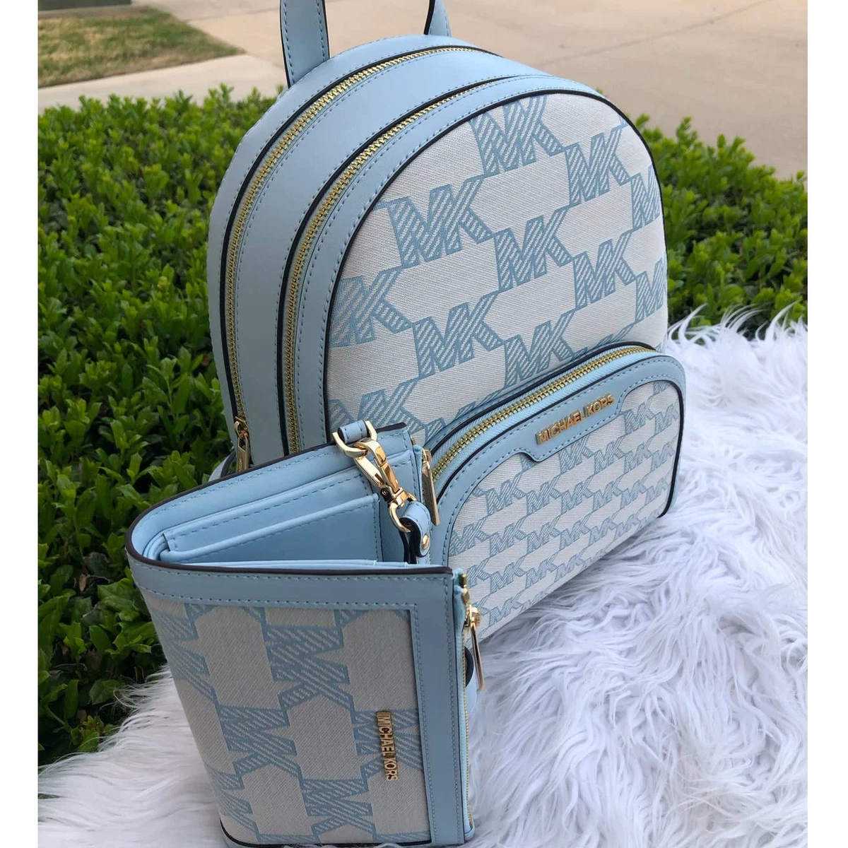 Michael kors backpack and wallet sale