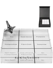 Paperweight Spinning Top Decision Maker - Unique 4 in 1 