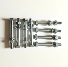 M6 x 50mm Steel Hex Head Bolt with Hex Nut & M6 Washer pack of 8