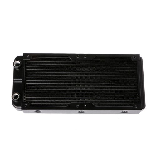 PC Water Cooling Aluminum Radiator 240mm For Computer 2x120mm Fans CPU Cooler - Photo 8/8