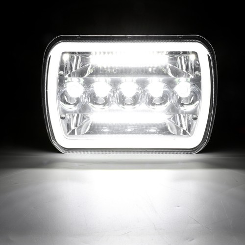 1PC 5X7" 7x6"inch Rectangle LED Hi/Lo Headlight Turn DRL for Toyota Pickup Truck - Picture 5 of 12