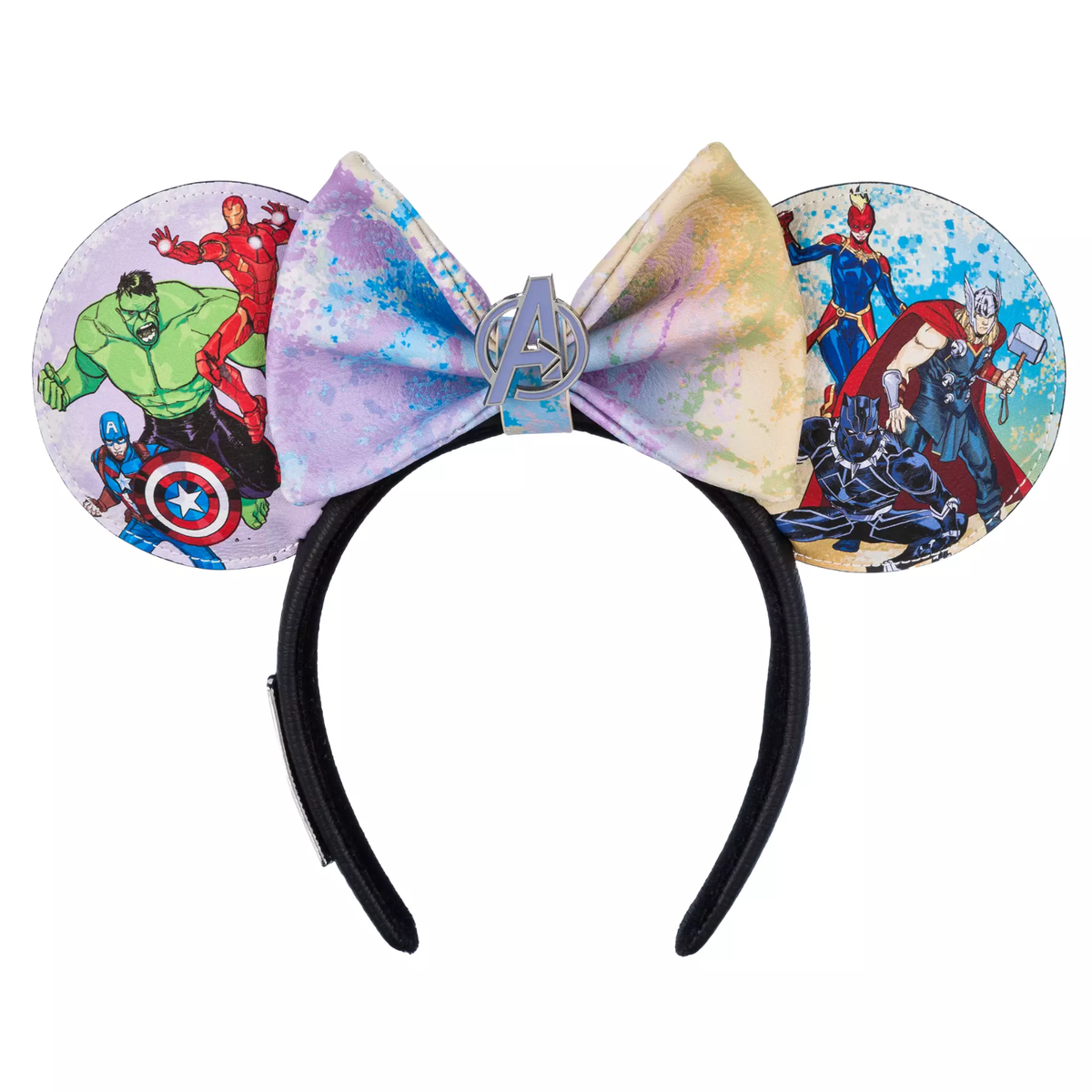Disney Loungefly Avengers Marvel Artist Series Ear Headband by Sara Pichelli The Avengers Marvel Artist Series by Sara Pichelli  main image 4