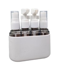 4 in 1 Travel Containers Set for Toiletries Leak-Proof Travel Bottles Set, White
