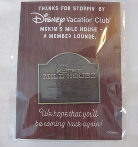 Disney Parks DISNEY VACATION CLUB MEMBER PIN MCKIM'S MILE HOUSE A MEMBER LOUNGE
