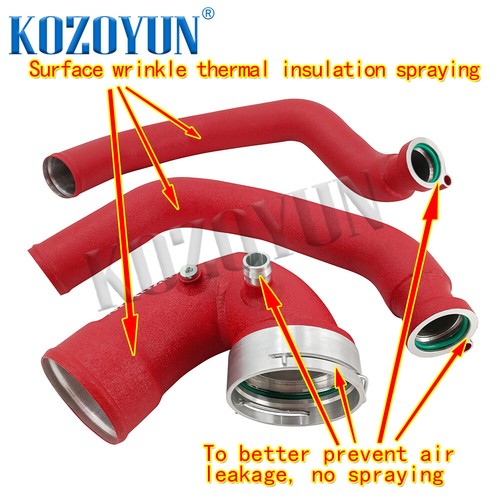 Charge pipe Boost pipe intake intercooler pipe for BMW S55 F80 M3 F82 M4 M2C - Picture 5 of 13