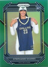 2023 Panini Prizm WNBA STEPHANIE SOARES RC ROOKIE #136 GREEN PRIZM WINGS
