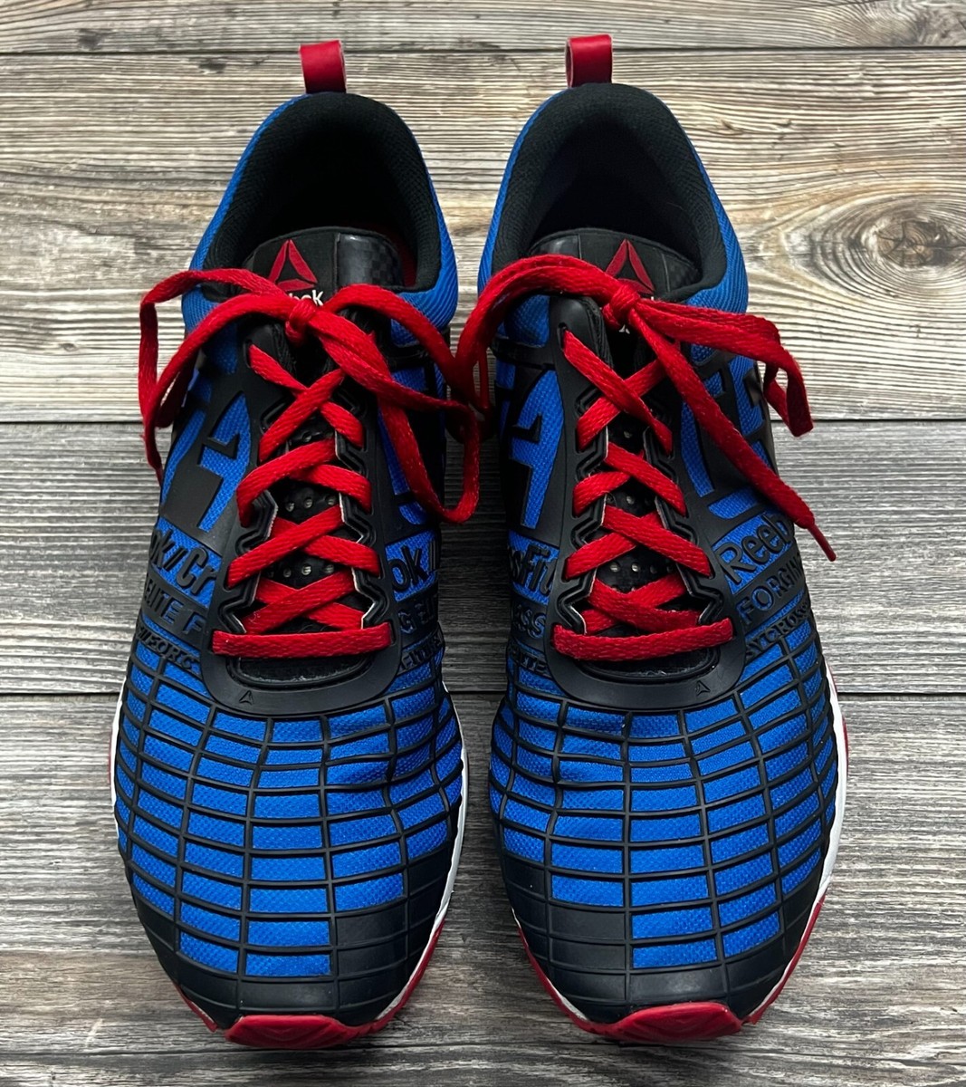 Reebok Crossfit CF74 Mens Sneakers Blue Red Black Size 9