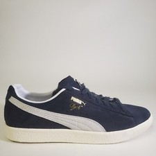 Puma Clyde OG Parisian Night Blue Suede Sneakers 391962-01 US Mens Size 9