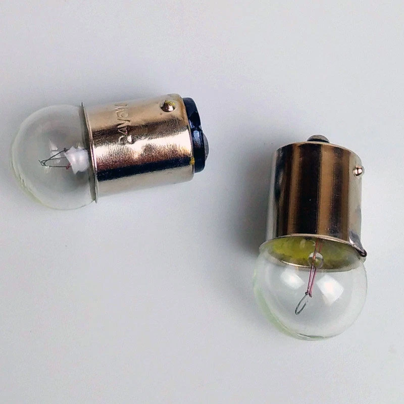 BA15s Bayonet Indicator Light Bulb Lamp 5W 10W 6/12/24/36V Single/Double Contact - Image 3 of 4