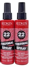 Redken New Hot Sets Thermal Spray 22 High Hold Heat Protecting Hairspray 2 Pack