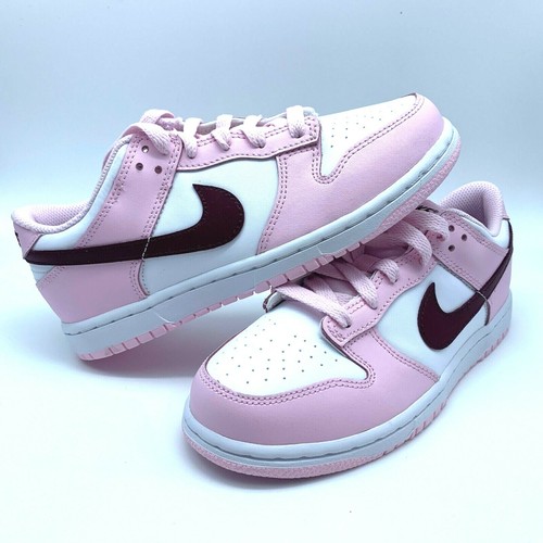 pink foam red white dunks