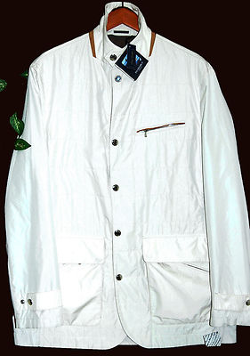 Paul &Shark Yachting Men's AUTHENTIC  Off White Italy Coat Jacket Size XL