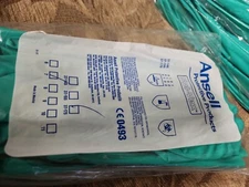 Free shipping 12 pair Ansell 37-175  Sol-Vex Chemical Resistant Gloves Size 7 