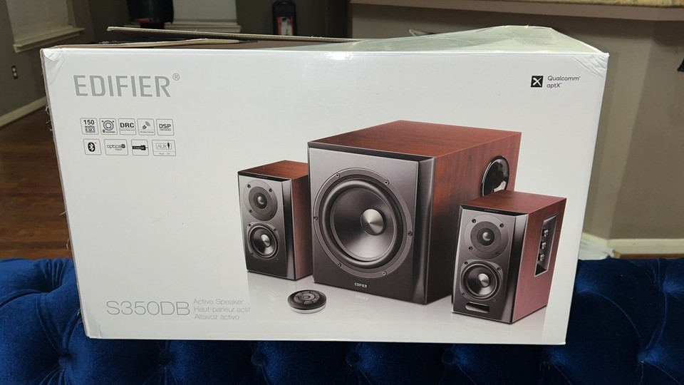 Edifier S350DB Bookshelf Speaker Subwoofer 2.1 Bluetooth v5.0 Speaker ...