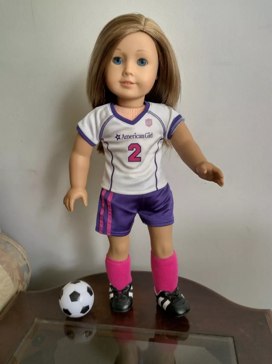 American Girl Doll Soccer Outfit II Retired Purple Complete eBay