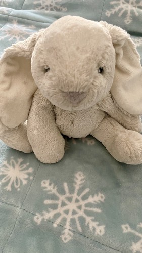 Purely Luxe 9" peluche coniglio coniglio beige Aurora World 2019 morbido ottime condizioni Pasqua - Foto 2 di 9
