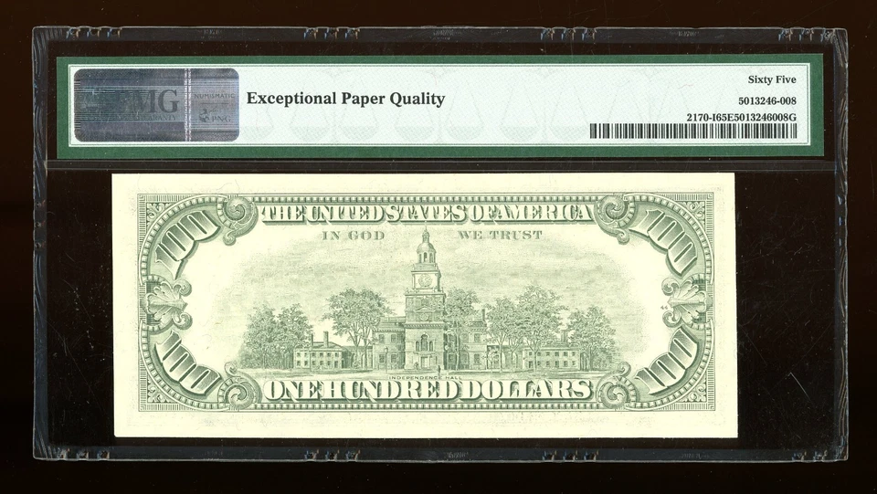 DBR 1981-A $100 Minneapolis Gem Fr. 2170-I PMG 65 EPQ Serial I03006532A - Image 2 of 2