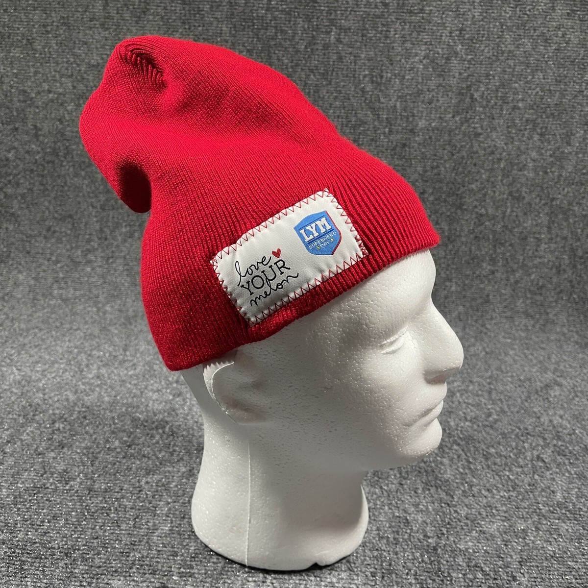 Love Your Melon Superhero Day Red Beanie One Size LYM Made  display picture 2