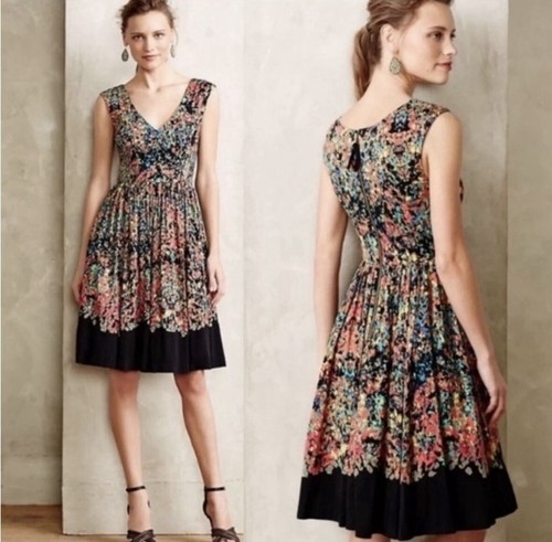 Plenty By Tracey Reese Petal Fete Fit And Flare Kleid Gr. 10 RAR